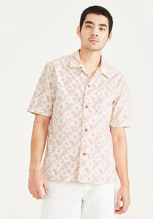 Camisa Seasonal Camp Collar Relaxed Fit