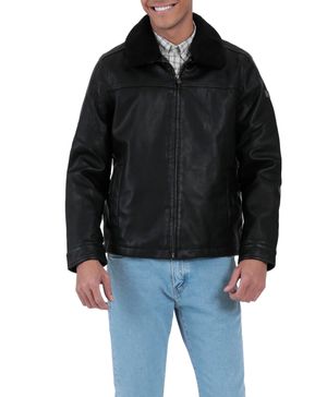 Casaca Faux Leather Regular Fit