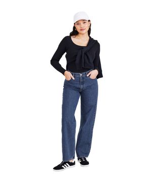 Jean Mujer Mid-Rise Relaxed Fit