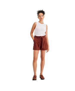 Short Mujer Tie Front