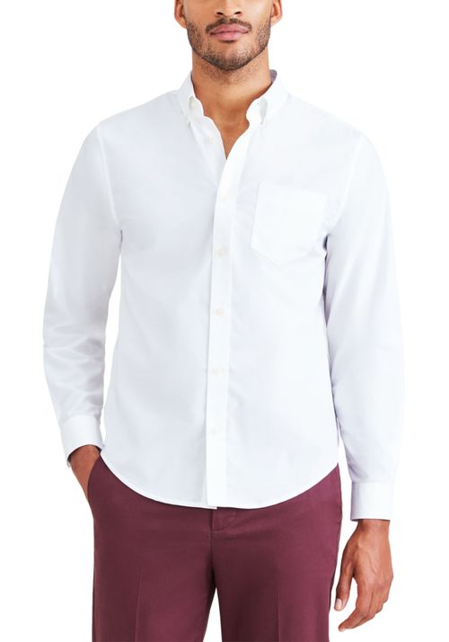 Camisa Signature Woven Stain Defender Classic Fit