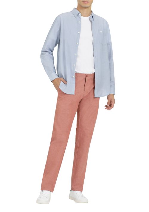 Camisa Signature Woven Stain Defender Classic Fit