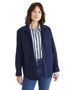 Casaca Camisera Mujer Relaxed Fit