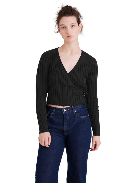 Chompa Mujer Wrap Slim Fit