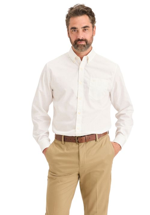 Camisa Signature Classic Fit con Stain Defender®