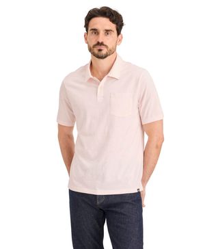 Polo con Cuello Slub Regular Fit