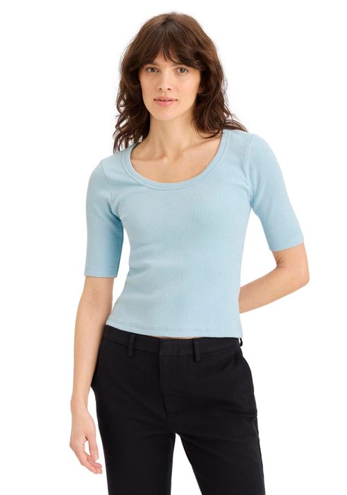 Polo Mujer Rib Tee Slim Fit con Loft Knit