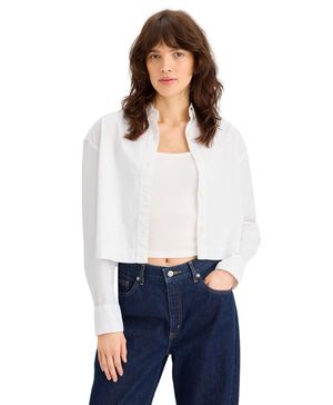 Camisa Mujer Boxy Cropped Relaxed Fit