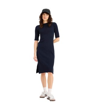 Vestido Mujer Rib Slim Fit con Loft Knit